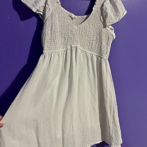 Blu Pepper Cream Casual Dress